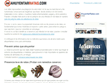 Tablet Screenshot of ahuyentarratas.com